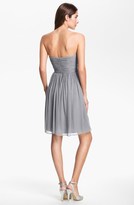 Thumbnail for your product : Donna Morgan 'Morgan' Strapless Silk Chiffon Dress (Plus Size)