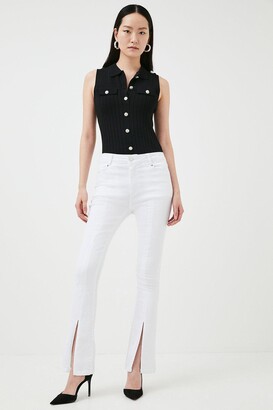 Karen Millen Tailored Mid Rise Slim Leg Contour Jeans - ShopStyle