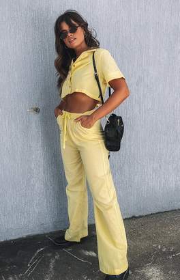 Bb X Rahnee Sage Linen Pants Yellow
