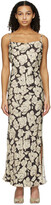 Thumbnail for your product : Nanushka Brown & Beige Willow Mid-Length Dress
