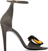 Thumbnail for your product : Pierre Hardy Grey Suede Oh Roy Heeled Sandals