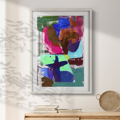 Ivy Bronx Brights Strokes III -Framed Print