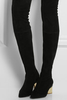 Thumbnail for your product : Nicholas Kirkwood Stretch-suede over-the-knee boots