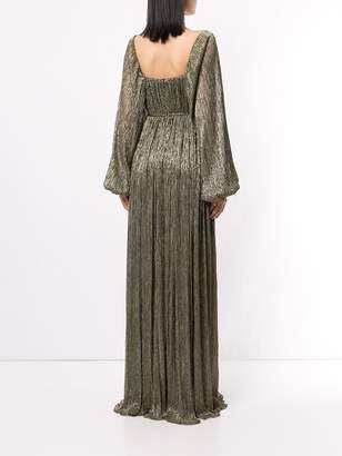 Peter Pilotto metallic plisse-lame gown