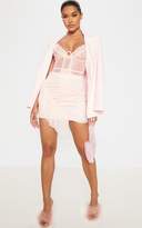 Thumbnail for your product : PrettyLittleThing Blush Mesh Frill Detail Mini Skirt