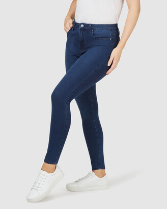 Jeanswest Women's Blue Skinny - Freeform 360 Contour Curve Embracer Skinny 7-8 Jeans