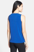 Thumbnail for your product : Anne Klein Pleat Neck Sleeveless Top (Regular & Petite)