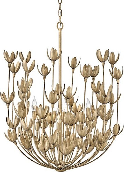 Hinkley Flora Chandelier in Gold, Size: Large