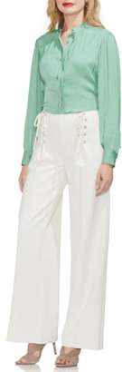 Vince Camuto Lace-Up Wide Leg Trousers
