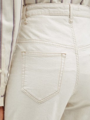 Etoile Isabel Marant Corfy High-rise Tapered-leg Jeans - Ivory