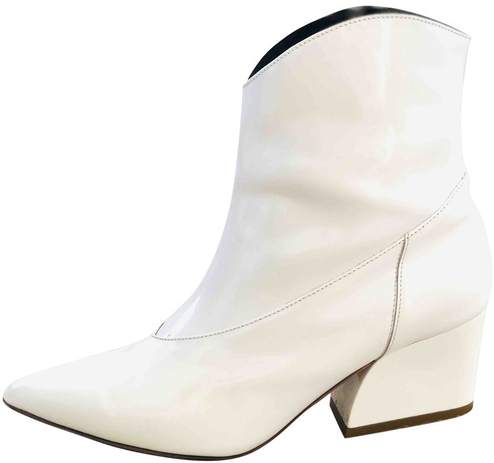 tibi white boots
