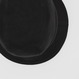 Burberry Logo Print Cotton Jersey Bucket Hat