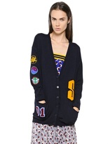Thumbnail for your product : Stella McCartney Patches On Wool Blend Cardigan