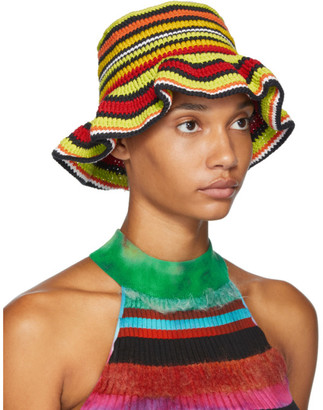AGR SSENSE Exclusive Multicolor Crochet Bucket Hat