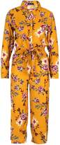Thumbnail for your product : boohoo Floral Shirt Style Jumpsuit