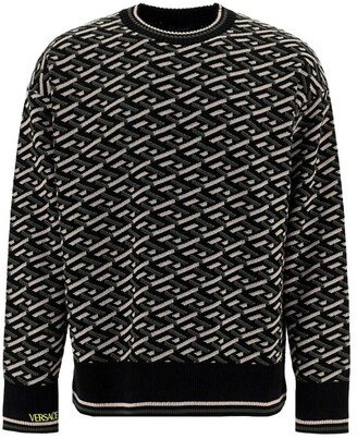 mens geometric jumper