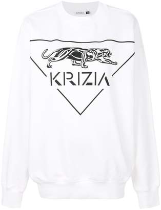 Krizia logo print sweatshirt