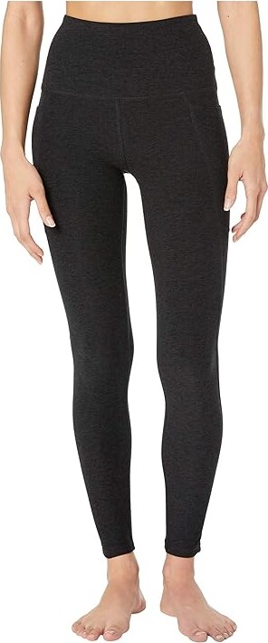 Beyond Yoga Spacedye High Waisted Pocket Midi Legging (Darkest Night)  Women's Casual Pants - ShopStyle