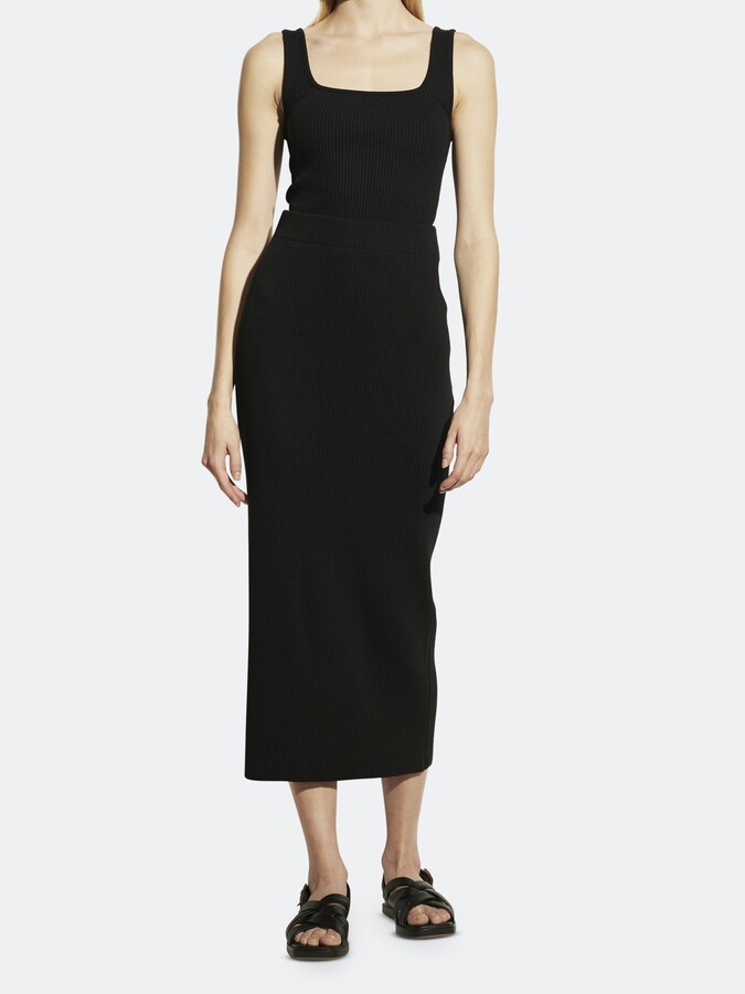 Vince Ribbed Pencil Skirt - ShopStyle