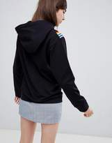 Thumbnail for your product : Daisy Street Hoodie with Chevron Rainbow Stripe