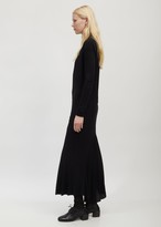 Thumbnail for your product : Haider Ackermann Bias-Cut Long Sleeve Dress