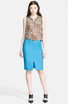 Thumbnail for your product : L'Agence Leopard Print Sleeveless Blouse