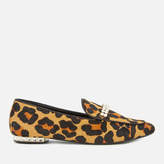 Thumbnail for your product : Dune Women's Gara Pony Jewelled Heel Loafers - Leopard