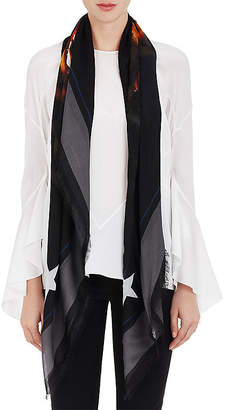 Givenchy Women's Rottweiler-Graphic Wool Voile Shawl