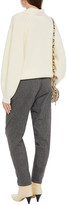 Thumbnail for your product : BA&SH Belted Melange Twill Tapered Pants
