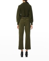 Thumbnail for your product : Alice + Olivia Mora 2-Way Twist-Front Cropped Pullover
