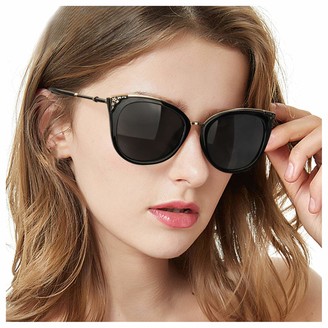 TosGad Vintage Sunglasses Women Polarized Mirrored Lens with 100% UV Protection Fashion Eyewear for Driving Fishing