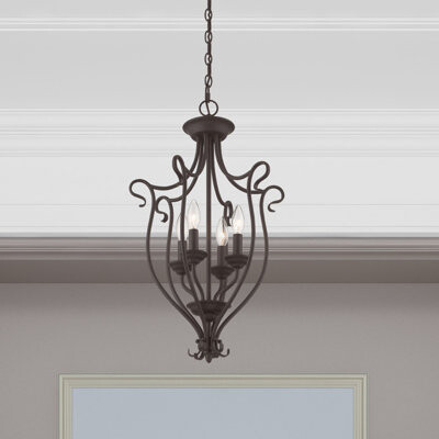 Lark Manor Aquala 4 - Light Lantern Geometric Chandelier