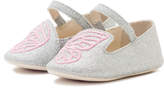 Thumbnail for your product : Sophia Webster Bibi Butterfly Glittered Flat, Infant Sizes 0-12 Months