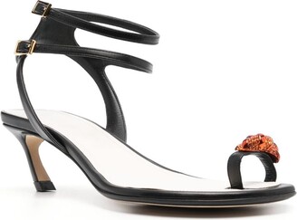 Lanvin Swing 55mm knot-embellished sandals