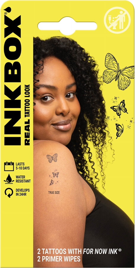 Inkbox Temporary Tattoos, Butterflies, 2 Pack