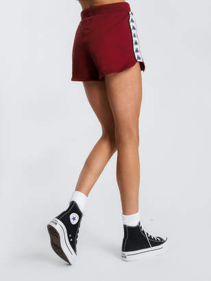 Kappa Authentic Custard Shorts in Red Granat