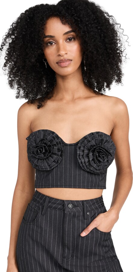 AFRM Kiko Rosette Bandeau Top