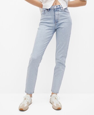 MANGO White Women's Straight-Leg Jeans | Shop the world's largest  collection of fashion | ShopStyle