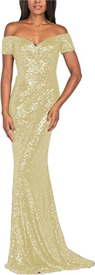 white and gold long prom dress