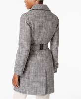 Thumbnail for your product : Anne Klein Wool-Cashmere Blend Plaid Walker Coat