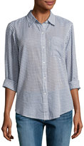 Thumbnail for your product : Current/Elliott The Boyfriend Shirt, Stripe Chambray (Indigo)