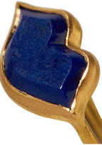 Thumbnail for your product : Marie Helene De Taillac 22-karat Gold Lapis Lazuli Ring - 7