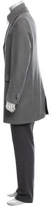 Luigi Bianchi Mantova Knit Wool Top Coat grey Knit Wool Top Coat