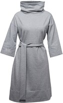 Thumbnail for your product : non NON+ - NON460 Cowl Neck Dress With 3/4 Sleeves - Grey