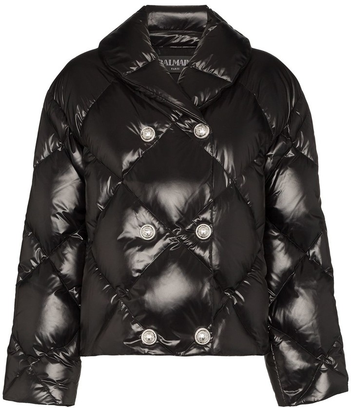 Balmain Double-Breasted Puffer Jacket - ShopStyle