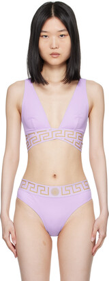 Versace Baroque Pattern-Print Bikini Top - ShopStyle Two