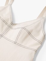Thumbnail for your product : MANGO Contrast Seam Midi Slip Dress, Natural