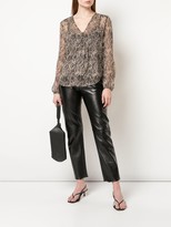 Thumbnail for your product : Veronica Beard Snakeskin Print Blouse