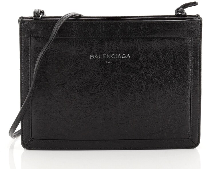 balenciaga navy pochette s