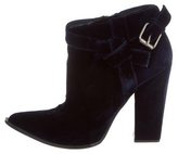 Thumbnail for your product : Thakoon Velvet Pointed-Toe Ankle Boots